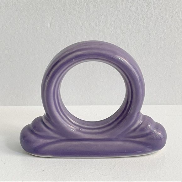 Fiesta Homer Laughlin Retired Limited Edition Color Lilac Napkin Ring 1994-1995 - Picture 5 of 13